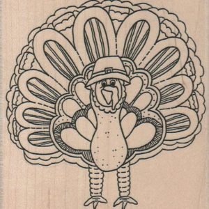 Turkey With Hat On(large) 4 x 4-0