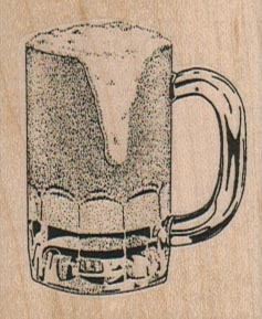 Foamy Mug of Beer 1 3/4 x 2