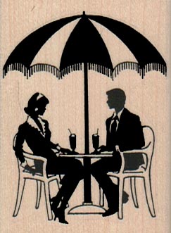 Drinks Under Umbrella 1 3/4 x 2 1/4