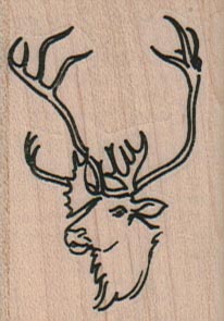 Caribou Head & Antlers 1 1/2 x 2