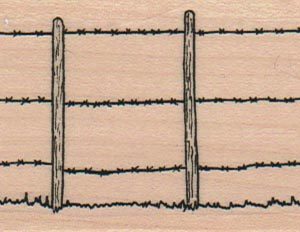 Barb Wire Fence 1 3/4 x 5-0