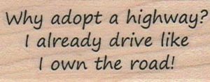 Why Adopt A Highway? 1 x 2 1/4-0