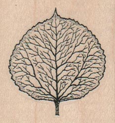 Single Veined Leaf 1 3/4 x 1 3/4