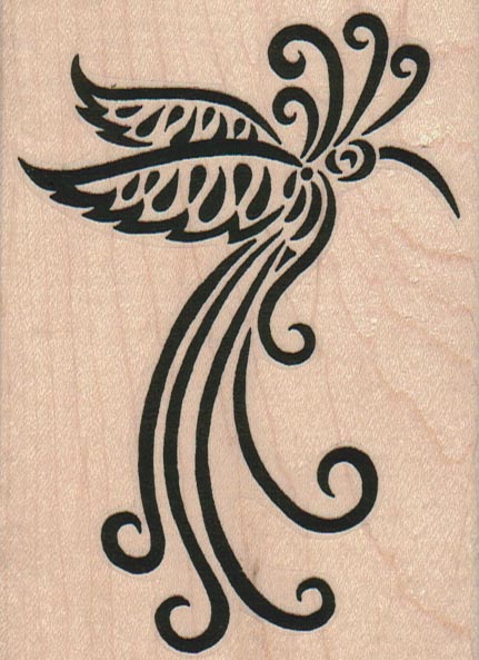 Tribal Bird Solid 3 x 4