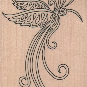 Tribal Bird Outline 3 x 4-0