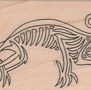 Tribal Lizard Outline 2 1/4 x 4 1/4-0