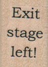 Exit Stage Left 3/4 x 1-0