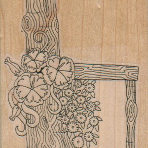 Wood And Flowers 2 3/4 x 4-0