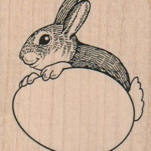Bunny On Egg 2 1/4 x 2 1/2-0