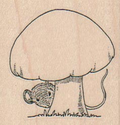 Toadstool Mouse 1 3/4 x 1 3/4