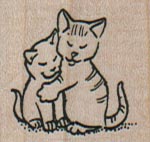 Hugging Kittens 1 1/4 x 1