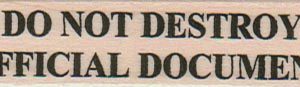 Do Not Destroy 3/4 x 2 3/4-0