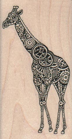 Steampunk Giraffe 1 3/4 x 3 1/4