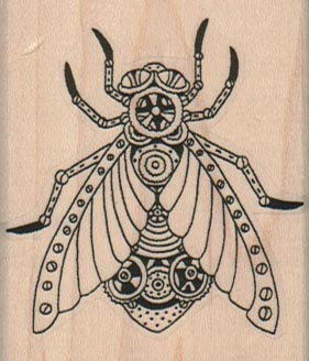 Steampunk Fly 2 x 2 1/4