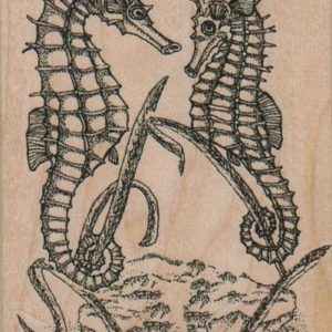 SeaHorses Facing 2 3/4 x 3 3/4-0