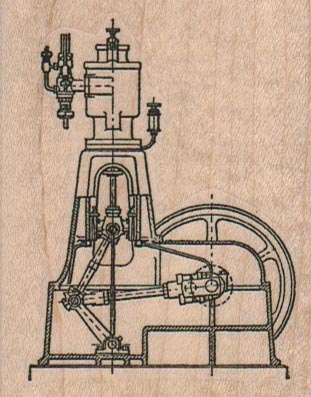 Steampunk Machine 2 1/4 x 2 3/4