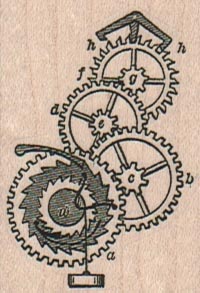 Four Gears Rotating 1 1/2 x 2