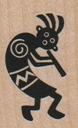 Kokopelli Looking 1 1/4 x 1 3/4