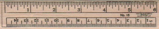 Ruler 3/4 x 3 1/2