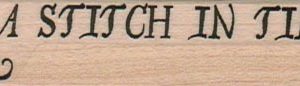 A Stitch In Time 3/4 x 3-0