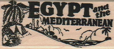 Egypt/Mediterranean Travel 1 1/4 x 2 3/4