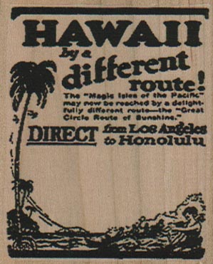 Hawaii Travel 2 1/4 x 2 1/2