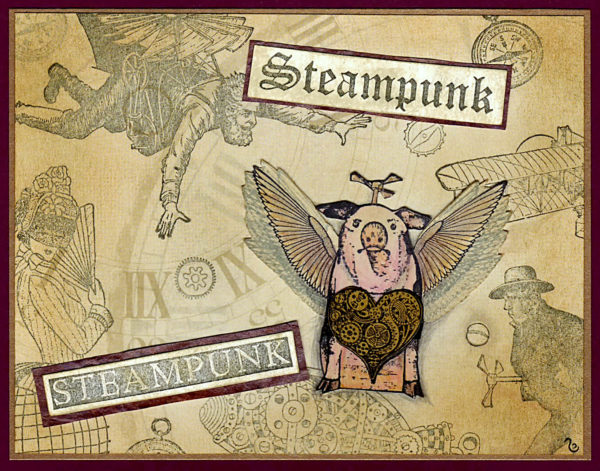 Steampunk Solid Background 3/4 x 2 1/2-33108