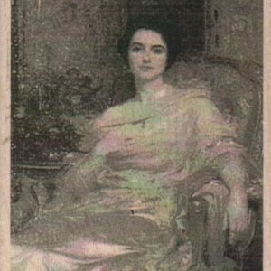 Lady Reclining In Chair 2 1/2 x 3-0