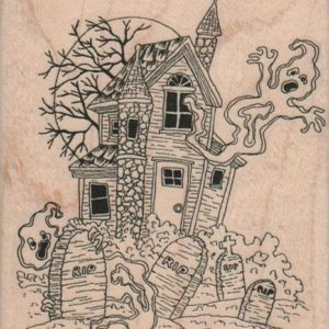 Haunted House Large 3 1/4 x 3 1/2-0