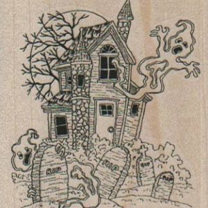 Haunted House Small 2 1/4 x 2 1/2-0