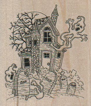 Haunted House Small 2 1/4 x 2 1/2