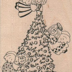 Christmas Tree Angels 3 x 4-0
