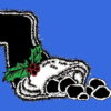 Solid Stocking With Coal 2 1/4 x 1 3/4-26028