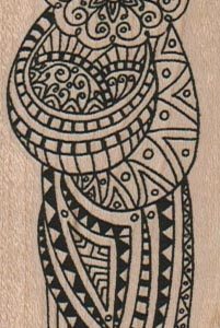 Folk Madonna 1 1/2 x 4-0