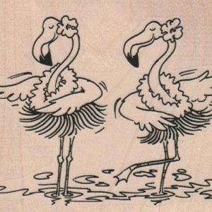 Hula Flamingos 3 1/2 x 2 3/4-0