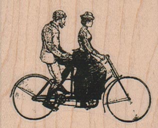 Vintage Bicycle Built For Two 2 1/4 x 1 3/4