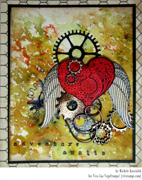 Steampunk Heart Large 2 1/4 x 2-43621