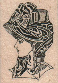 Lady In Bonnet 1 1/2 x 2