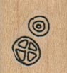 Petroglyph Circles 3/4 x 3/4-0