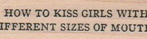 How To Kiss Girls 3/4 x 2 1/2-0