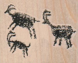 Petroglyph – Three Sheep 2 1/4 x 1 3/4