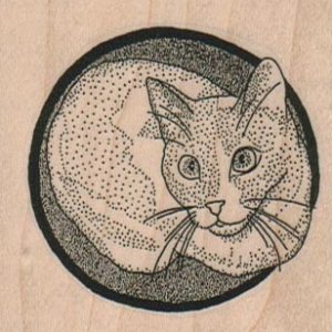 Cat In Basket 2 1/4 x 2 1/4-0
