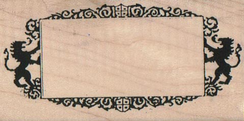 Rampant Lion Border 1 3/4 x 3 1/4