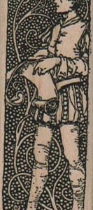 Nouveau Parchment Man 1 x 2 1/2-0