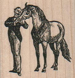 Man With Horse 1 3/4 x 1 3/4