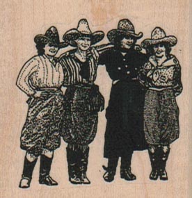 Rodeo Cowgirls (Small) 2 x 2