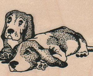 Two Beagle Dogs (Large) 2 3/4 x 1 3/4-0
