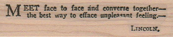 Meet Face To Face 1 x 3 3/4