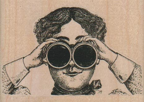 Binoculars Lady 3 1/4 x 2 1/4