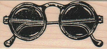 Round Glasses 1 1/4 x 2 1/2